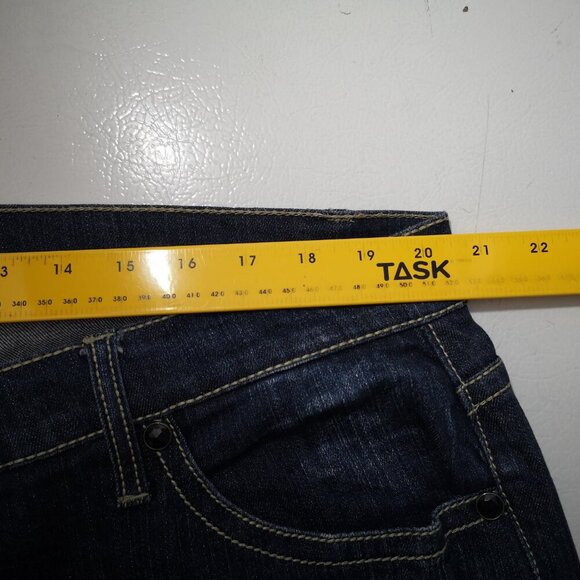 Zana Di Fashion Bug Ladies Size 22 Dark Wash Straight Leg Blue Jeans - Picture 9 of 12